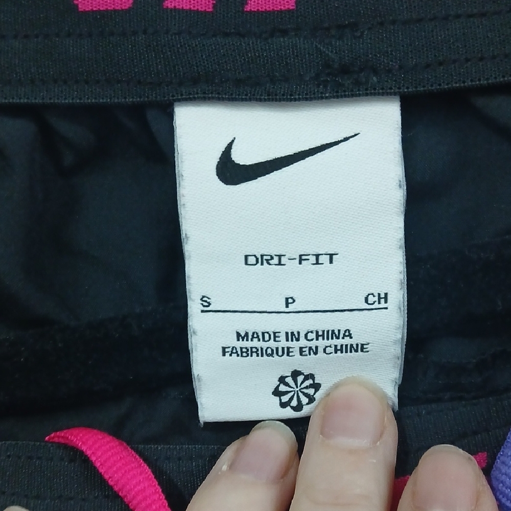 Nike Black Shorts with Pink and Yellow Graphic - Picture 4 of 6